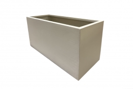 RR-000003 Jardinière polystone blanc 72x26cm H32cm