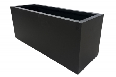 RR-000004 Jardini�re polystone noir 112x47cm H55cm