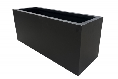 RR-000005 Jardini�re polystone noir 92x36cm H43cm