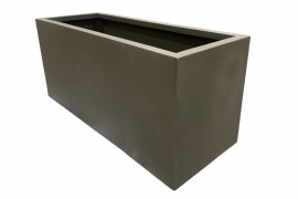 RR-000007 Olive polystone planter 112x47cm H55cm