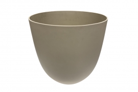 RR-000011 White polystone pot D55cm H55cm