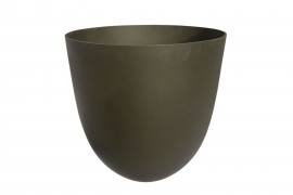 RR-000017 Olive polystone pot D55cm H55cm