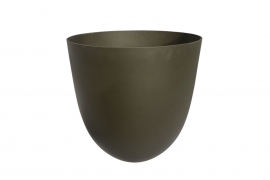 RR-000018 Olive polystone pot D43cm H43cm
