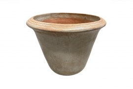 RR-000043 Antique cream terracotta pot D40cm H33cm