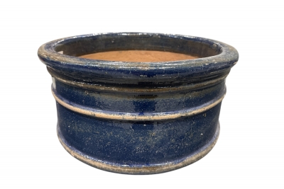 RR-000044 Dark blue ceramic bowl D55cm H26cm