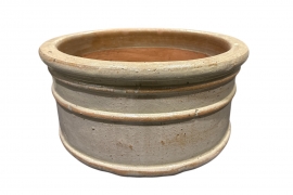 RR-000046 Beige ceramic bowl D55cm H26cm