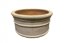 RR-000047 Beige ceramic bowl D42cm H20cm