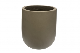 RR-000058 Grey resin pot D60cm H68cm