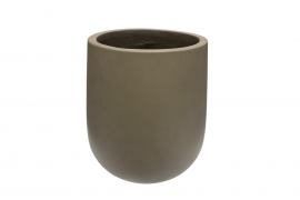 RR-000059 Grey resin pot D40cm H45cm