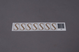 A020K4 Set of 50 letters S 33mm