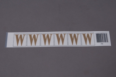 A024K4 Set of 50 letters W 33mm