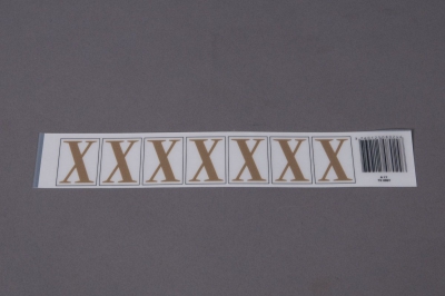 A025K4 Set of 50 letters X 33mm