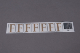 A007K4 Set of 50 letters F 33mm