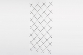 SF-000017 Grey metal diamond lattice L75cm H150cm