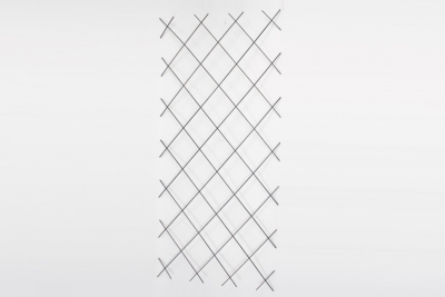 SF-000017 Treillis losange en m�tal gris L75cm H150cm