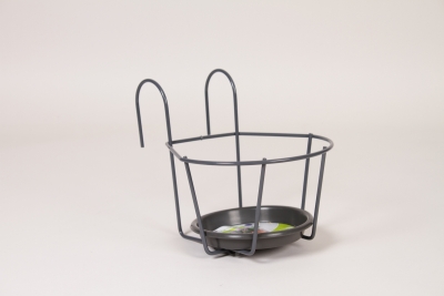 SF-000046 Porte-pot avec soucoupe gris D16cm