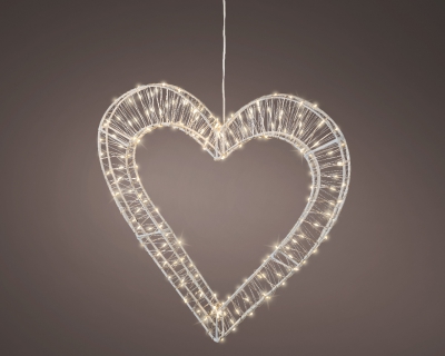SV00KI C�ur en m�tal 190 micro LED blanc chaud 38,5x3x37cm