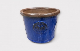 UH-000002 Ceramic pot royal blue glossy D45cm H34cm