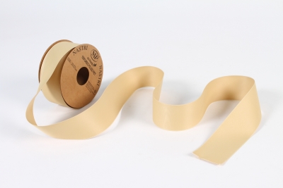 UN-000654 Ruban tissu beige dor� 40mm x 20m