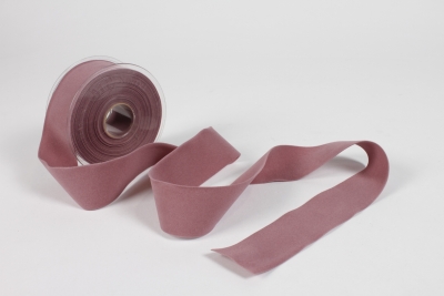 UN-000734 Ruban velours vieux rose 40mm x 7m