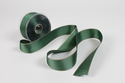 UN-000740 Ruban gros grain vert fonc� 40mm x 20m