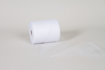 UN-000833 White tulle roll 12.5cm x 100m