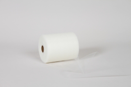 UN-000834 Cream tulle roll 12.5cm x 100m