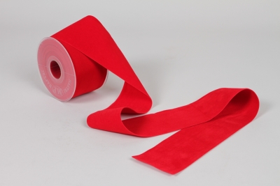 UN-000849 Ruban velours rouge 63mm x 7m