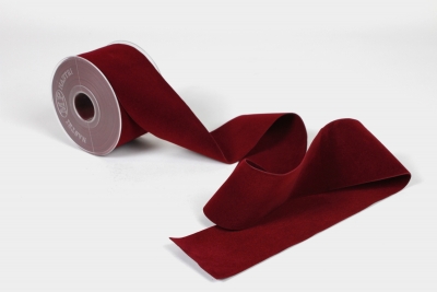 UN-000850 Ruban velours bordeaux 63mm x 7m