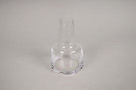 Vase soliflore en verre avec col D8cm H12cm