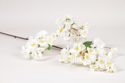 VB-000149 Branche de cerisier artificielle blanc H105cm