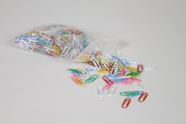 VE-000006 Sachet de 500 trombones 28mm, couleurs assorties