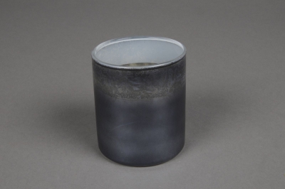 A024K0 Verrine en verre gris D6.5cm H7.5cm