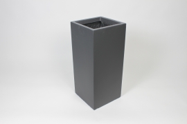 VV-000066 Anthracite grey fibre pot 27x27cm H60cm
