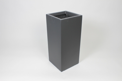VV-000066 Pot en fibre gris anthracite 27x27cm H60cm
