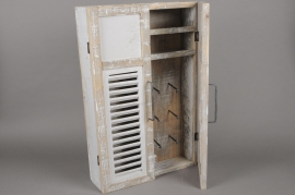 A003AO White wooden chest for keys H67cm