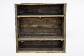 WT-000008 Meuble en bois recycl&eacute; brut 120x60cm H120cm