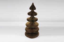 X000F1 Taupe paper christmas tree H200cm
