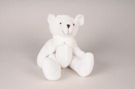 X001F8 White teddy bear H35cm