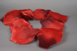 x001fz Guirlande de pétales de roses rouges D22cm H150cm