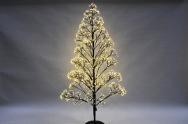 X002D4 Black pine tree 2100 LED white warm H180cm