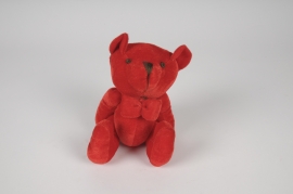 X004F8 Red teddy bear H20cm