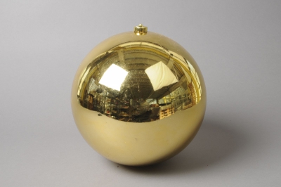 X004ZY Boule en plastique brillant or D20cm