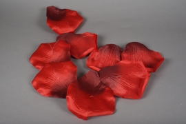 x005fz Guirlande de pétales de roses rouges D16cm H150cm