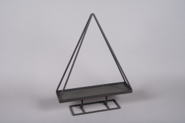 X007ZV Brown metal christmas tree H60cm