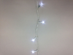 X012B1 Guirlande LED fil transparent blanc froid extérieur 27m