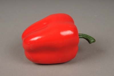 x013jp Poivron artificiel rouge D7cm