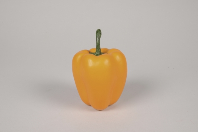 x014jp Poivron artificiel orange D7cm