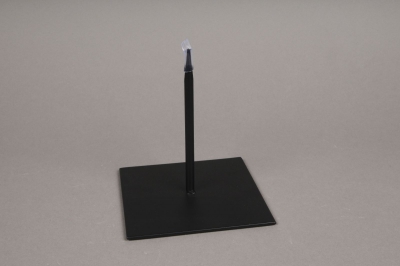 x015ec Socle m�tal noir 12x12cm H13cm