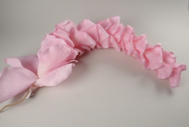x017fz Garland of pink rose petals D30cm H100cm